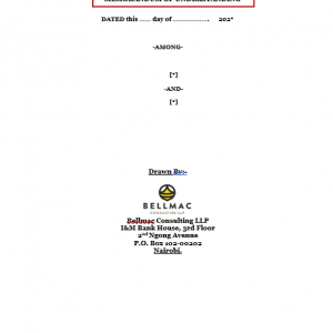 Memorandum of Understanding